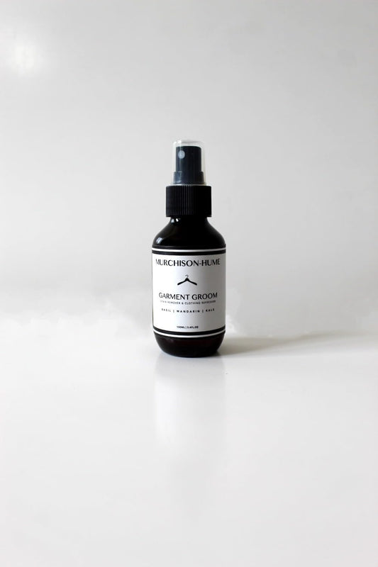 Murchison-Hume Garment Groom Fabric Freshener, Air Freshener, Odor Fighter, Laundry Treatment and Stain Remover, Basil Mandarin Kale