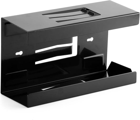 AIRTOON Magnetic Glove Dispenser, Disposable Gloves Box Holder, Glove Holder for Wall Mount, Magnetic Glove Box Holder, Black