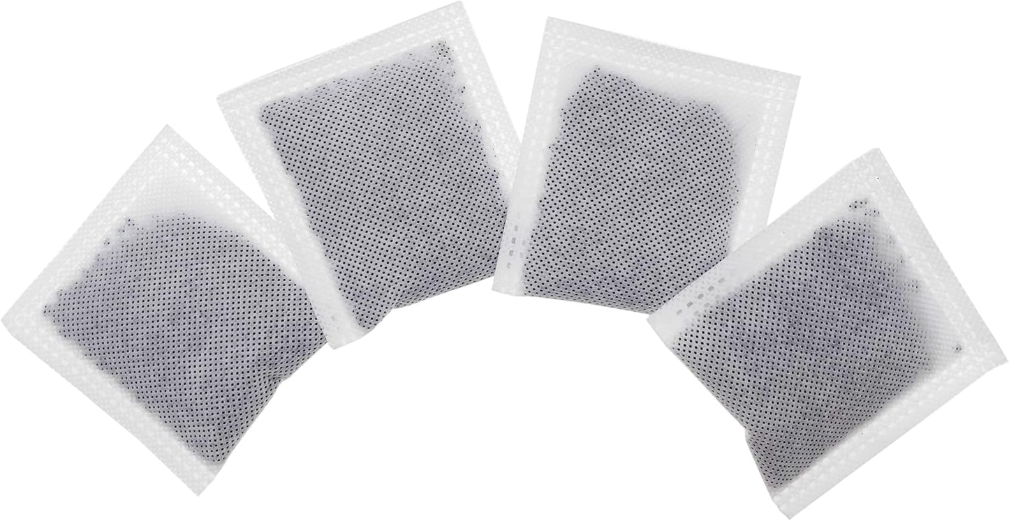 4 Pack Compact Activated Charcoal Odor Absorbing Filter Smaller Refill Deodorizer Compatible with iTouchless Under 8 Gallons Small Trash Cans with Filter Compartment