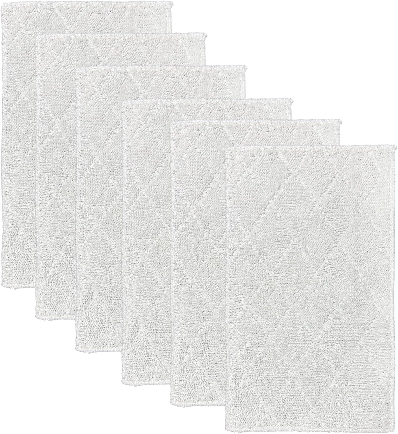 Light 'N' Easy Steam Mop Pads Replacement Reusable for S3601 S3101 S7326 7688ANB 7688ANW Floor Microfiber Cleaning Cloths (6 Pack)
