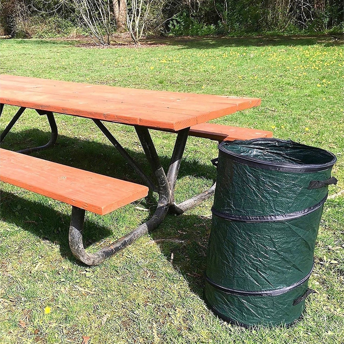 Coghlan's Pop-Up Lightweight Trash Can – Collapsible Waste Bin for Camping, RV, Outdoor Events, and Travel – Durable, Compact, and Easy to Store – 29.5 Gallon